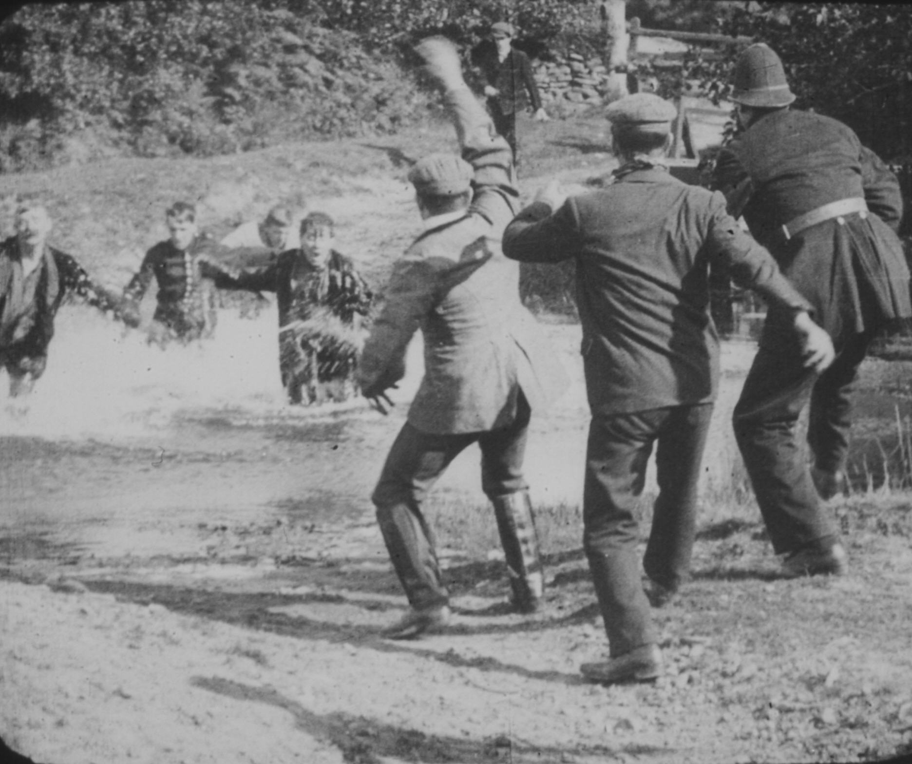 The Poachers caught at the ford The Poachers caught at the ford